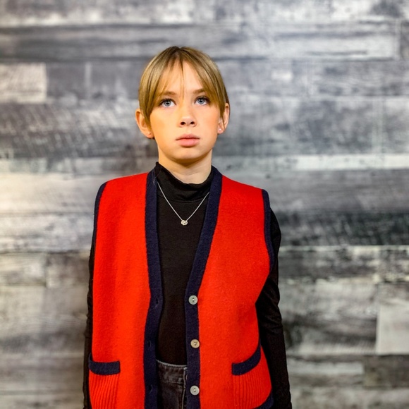 Vintage Red Vest - Picture 5 of 9
